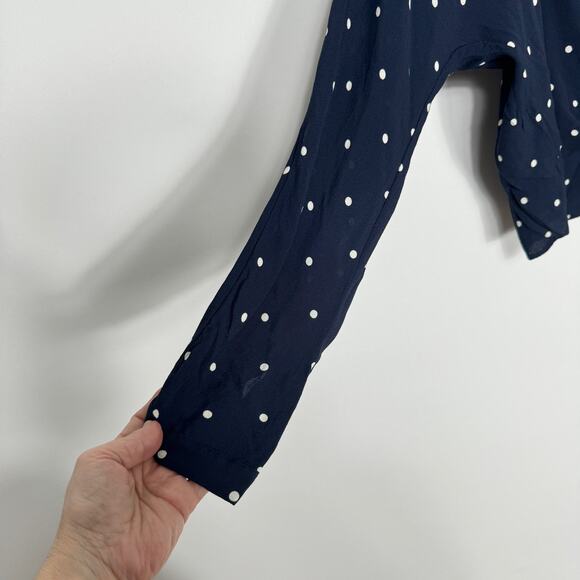 Rails Sloane Button Down Polka Dot Top Size M - Picture 4 of 9